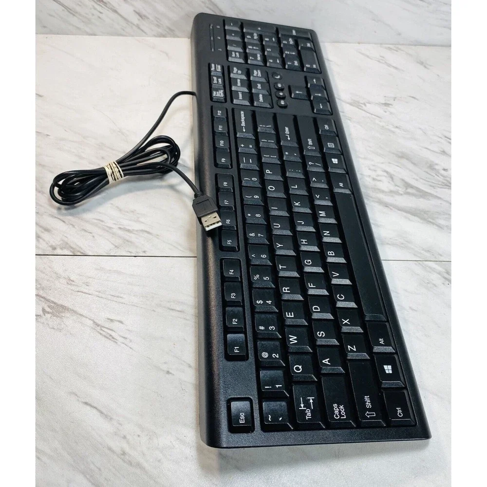 HP SK-2086 WIRED USB BLACK FULL STANDARD DESKTOP KEYBOARD 697737-001 Tested!